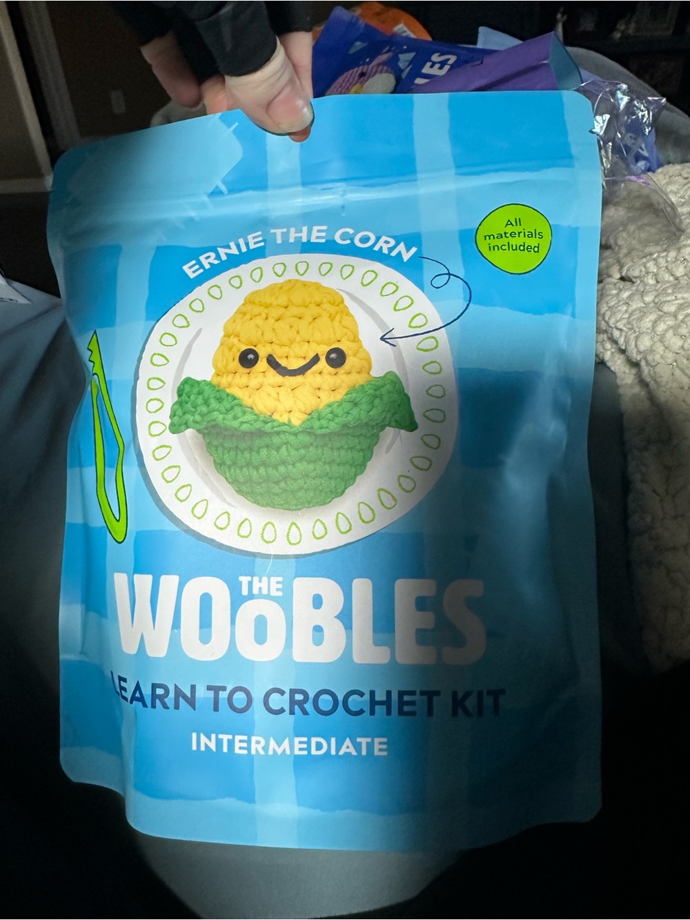 The Woobles Ernie the Corn Crochet Kit - SOLD out